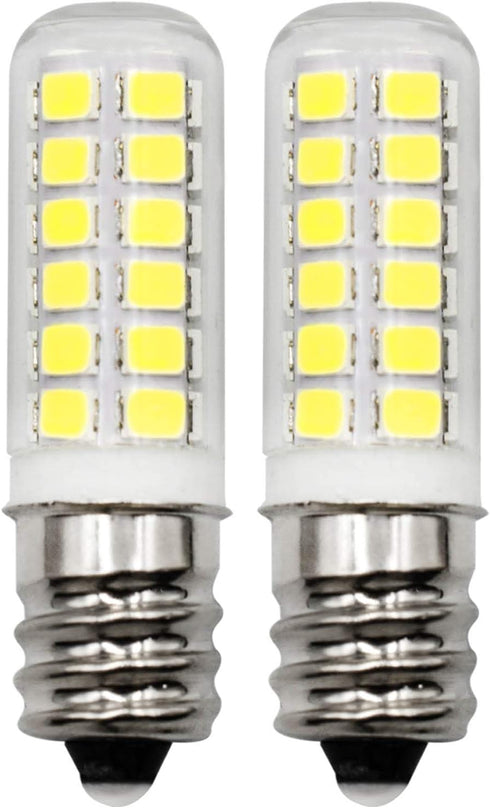 E12 LED Dryer Bulbs Fridge Water Dispenser Light 120V 10W 15W 20W Replacement, 2W C7 Daylight White 6000K for Small Appliance Parts, Salt Lamp, Ch...