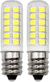 E12 LED Dryer Bulbs Fridge Water Dispenser Light 120V 10W 15W 20W Replacement, 2W C7 Daylight White 6000K for Small Appliance Parts, Salt Lamp, Ch...