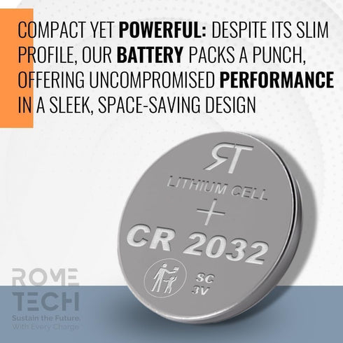 Rome Tech Blood Glucose Monitor CR2032 Batteries Compatible with IME-DC, longevita Smart, McKesson True METRIX PRO, AGM-513S - Battery for Glucose...
