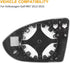 X AUTOHAUX Passenger Right Side Mirror Glass Replacement Heated with Backing Plate for Volkswagen Golf MK7, for Volkswagen Jetta 2019-2021, for Vo...