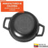IMUSA Traditional Colombian Mini Nonstick Caldero (Dutch Oven) for Cooking and Serving, 0.7 Quart, Silver,Black...