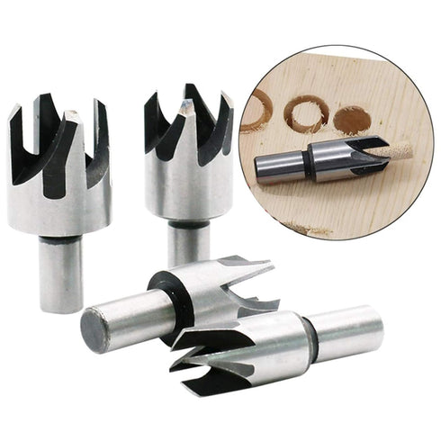 8-Pack Wood Hole Plug Cutter Set, High Carbon Steel Cutting Tools Cork Dowel Shank Drill Bit Knife, Fit for Woodworking Hole Saw Cutting 6MM 10MM ...
