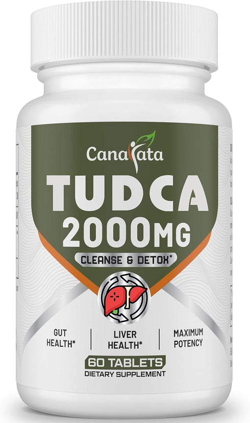 TUDCA Liver Supplements 2000mg - Strong Bile Salts Support Liver Detox & Cleanse - Liver and Gallbladder Health Formula-Easy to Swallow Tablets-30...