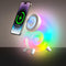 Mini Conch Magnetic Wireless Charging Atmosphere Lamp, 15W Wireless Charging Station, Touch to Adjust Lighting, Colorful RBG Light (White)...