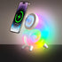 Mini Conch Magnetic Wireless Charging Atmosphere Lamp, 15W Wireless Charging Station, Touch to Adjust Lighting, Colorful RBG Light (White)...