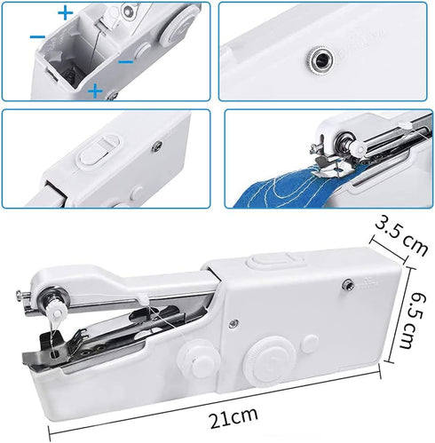Handheld Sewing Machine Mini Portable Sewing Tool More Friendly to the Handicapped Easy-to-operate Portable DIY for Beginners for Home/Travel User...