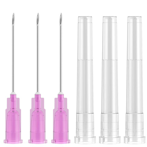 100Pcs 18G 1.5 Inch (38MM) Luer Lock Needle Scientific Lab Tools for Measuring, Refilling Ink, Industrial and Crafts Individually Packed...