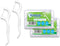 Voraiya 100 Count Floss Picks Unflavored, Tooth Picks Flossers with 2 Travel Handy Cases, Fight Tooth Decay and Keep Your Teeth Clean, Floss Stick...