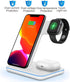 Wireless Charger, 3 in 1 Wireless Charging Station for Apple iWatch 7/SE/65/4/3/2 AirPods 2/3/Pro Qi Certified Fast Charging Stand for iPhone 14/1...