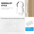 OAPRIRE Acrylic Floating Wall Shelves Set of 3 for Security Cameras, Baby Monitors, Speakers - Universal Small Wall Shelf with Cable Clips, 10-Pie...