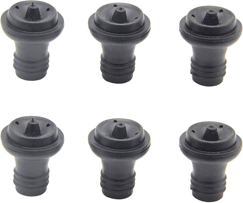 Wine Saver Vacuum Stoppers - Set of 6 Rubber Stoppers for Wine Preservation...