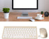 Keyboard Mouse Set 2.4G USB Thin Ergonomic Mute for Computer (Luxury Gold Color)...