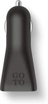 GoTo Dual USB Car Charger, Dual Port Fast USB A for iPhone 13 12 11 Pro max XR Xs SE iPad, Galaxy S21 S20 S10 Plus Ultra Note 20, Pixel 6 5 4, USB...