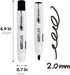 carrotez Retractable Dry Erase Markers, Low Odor White Board Markers, Bullet Tip, Thick Barrel, 12 Count, Black...