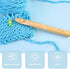 Wooden Crochet Hooks, 20mm Wooden Handle Crochet Hook Bamboo Knitting Crochet Needles with 10 pcs Knitting Stitch Markers for Handcraft Crocheting...