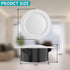 4 Inch Round Vent Cover, 8 PCS ABS Adjustable Soffit Vents, White Ceiling Vent Covers for Living Room, Closet, Kitchen, Bathroom, Office Ventilati...