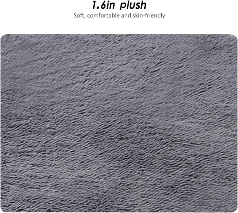 16 Inch Plush Dog Bed Mat Warm Fluffy Round Puppy Crate Pad with Anti-Slip Waterproof Bottom Soft Comfy Pet Kennel Mat for Small and Medium Dogs S...