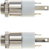 2.5mm Jack Socket, Stereo, Chassis - Panel Plating Mount Solder Connector with 2 Terminals and Locking Nut, for Headphones Audio - Pack of 2...