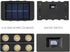 Solar Fence Lights Outdoor Wall Lights Solar Powered LED Sconce Waterproof Up and Down LED Lighting for House Deck Steps Patio Landscape Garage Ba...