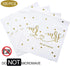 Gexolenu Mr & Mrs Wedding Cocktail Napkins Gold Foil, Dessert Disposable Beverage Paper Napkins for Wedding Shower Party Decorations and table dec...