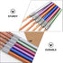 Operitacx 8pcs Stainless Steel Pencil Extenders Crayon Extenders Pen Extenders Pencil Extender Holder Pencil Lengthener Holder for Office Sketch A...