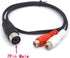 Short 7 Pin Din Male to 2 RCA Female Audio Cable for Bang & Olufsen, Naim, Quad.Stereo Systems (50 cm)...