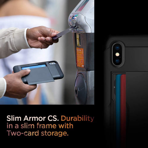 Spigen Slim Armor CS Designed for iPhone Xs Case (2018) - Black......