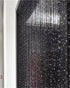 ave split Decorative Door String Curtain Wall Panel Fringe Window Panel Drapes Room Divider Blind Divider Tassel Screen Home 100cm*200cm (black1)...