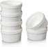 Mini Ramekins 1.5 oz, Vidalenta Dipping Sauce Cups, Tiny Ramekins Dip Bowl Porcelain Souffle Dish Set of 6, Small Ramekins Dessert Cups Small Bowl...
