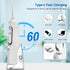 Portable 310ml Dental Floss Picks for Teeth Cleaning,IPX7 Waterproof 4 Modes Irrigate for Oral Care,USB Rechargeable Oral Irrigator for Home and T...