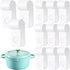 12 Pcs Dutch Oven Lid Protector Clips Replacement Plastic Clips for Stacking and Storage Plastic Bumpers for Display and Storage and Stacking of D...