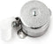 KEY-BAK Industrial Retractable Reel with 48" Stainless Steel Cable, Steel Bracket Back, Chrome Front, 8 oz. Retraction, Plastic Hose Clamp...