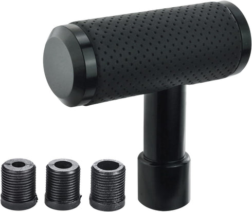 Arenbel 4" Alloy T Handle Gear Shift Knob, Heavy Manual Car Gear Stick Shifter with Leather Covered Fit Most MT Transmission Vehicles, Black...
