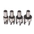 Rocaris 8pcs Wood Plug Cutter Drill Bit Set Straight and Tapered Taper Cutting Tool Cork Drill Bit Knife 6mm 10mm 13mm 16mm...
