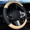 Soft Leather Steering Wheel Cover for Men and Women,Universal 15 Inch Fit Vehicles,Sedans,SUVs,Vans, Trucks - Beige...