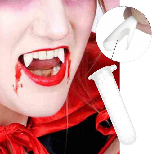 White Bottle Tooth Beads Replacement Cosplay Fake Teeth Filling Beads Easy Removal Shape Freely 4g Effective Festival Supplies Emergency Dental Ca...