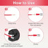 200 Pcs Red Female Quick disconnects Vinyl Insulated Spade Wire Connectors, Electrical Crimp Terminal 22-16 AWG (6.3mm)...