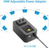 SHNITPWR 30W Universal Power Supply 3V 4.5V 5V 6V 7.5V 9V 12V Adjustable Variable AC/DC Adapter with 5V 2.1A USB Port, 100V-240V AC to DC 3V~12V C...
