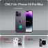 ESR for iPhone 14 Pro Max Case, 3 Stand Modes, Military-Grade Drop Protection, Supports Wireless Charging, Slim Back Cover with Stand, Phone Case ...