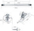 4 Pcs Gas Springs, 100N/22.5LB Gas Struts Lift Supports, Gas Shocks, Soft Close Hinges, Furniture Cabinet Door Lid Stay, Hydraulic Gas Lift Spring...