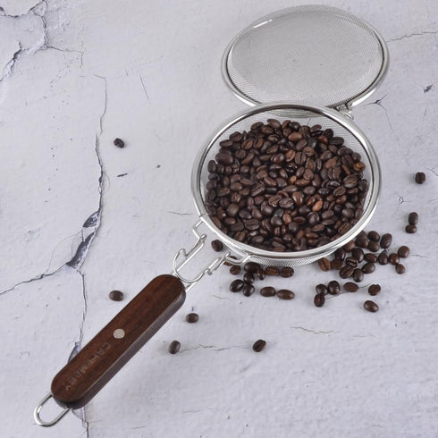 Coffee Roasting Tool Portable Stainless Steel Coffee Roaster Tool for Home Use Handy Coffee Beans Baker Coffee Baking Tool...