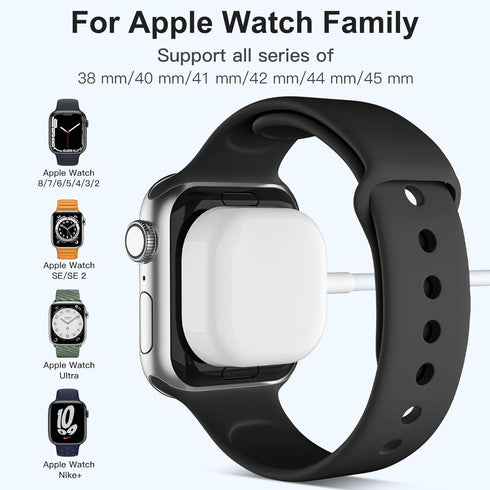 for Apple Watch Charger USB, 0.5M iwatch Charger Fast Charging Cable, Compatible with Apple Watch Series 9 8 7 6 5 4 3 2 SE SE2 Ultra, Magnetic Ch...
