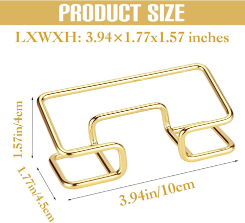 3Pcs Business Card Holder Desk Small Gold Business Card Display Stand for Women Metal Name Credit Card Holder Cute Office Accessories Modern Busin...