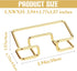 3Pcs Business Card Holder Desk Small Gold Business Card Display Stand for Women Metal Name Credit Card Holder Cute Office Accessories Modern Busin...