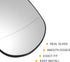 X AUTOHAUX Car Left Rearview Heated Side Mirror Glass for Jeep Cherokee 2014-2019 68228919AA 68228913AA Replacement Heated Mirror Glass with Backi...