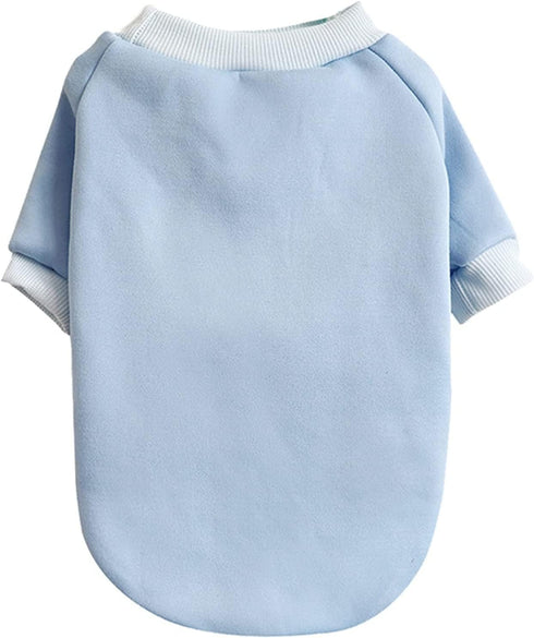 Cat sweaters Shirts for Cats - Hairless Cat Cotton Tshirts Pet Clothes - Pullover Kitten T-Shirts with Sleeves - Cats & Small Dogs Apparel (Blue, ...
