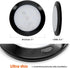 Dream lighting 12Volt RV LED Interior Light Fixture Black Shell Ceiling Downlight with Switch Warm White Lighting 300lm 5inch...