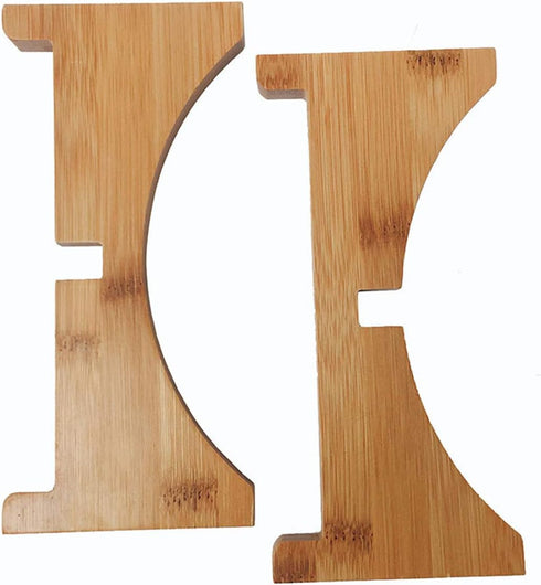 TIHOOD 7" Bamboo- Mid Century - Modern plant stand - Indoor Ceramic Pot/Planter Holder - Foldable- Plant Holder...