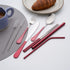 Travel Utensils with Case?Reusable Travel Cutlery Set with Case Stainless Steel Flatware Set for Camping 8pcs Including Dinner Knife Fork Spoon Ch...