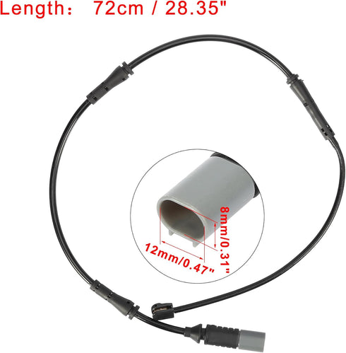 X AUTOHAUX 2pcs Car Front Brake Pad Electronic Wear Sensor Indicator 34356792289 for BMW 330i GT XDrive 2017-2018...